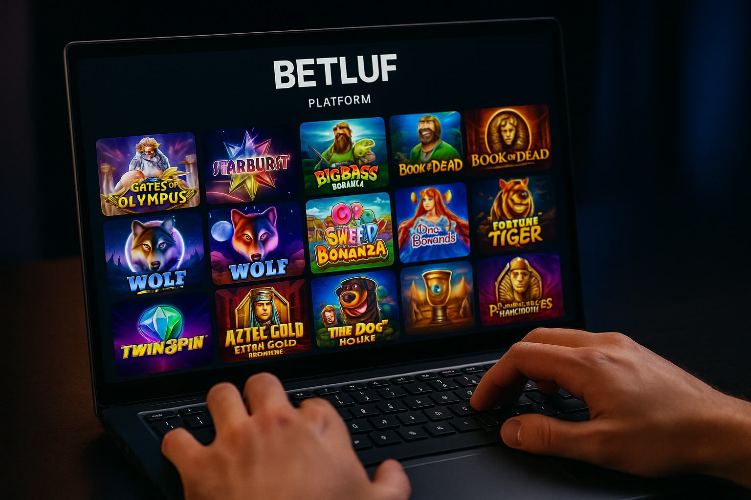 Jogos de Slot no Casino Online BETLUF