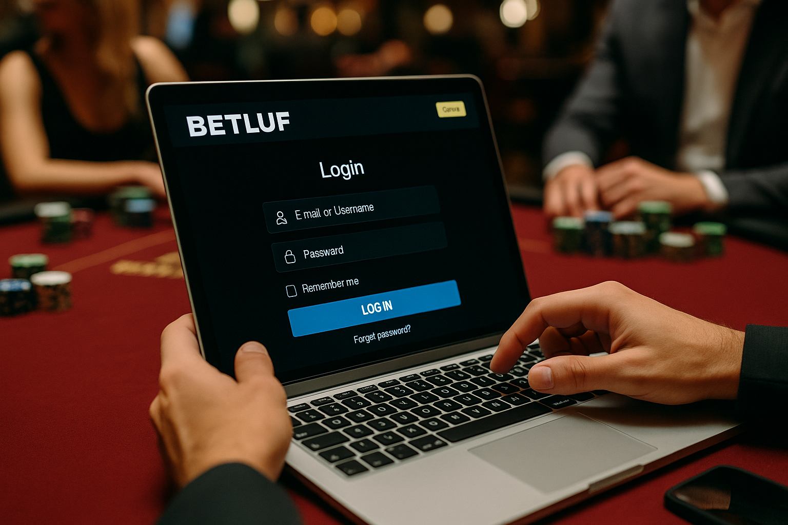 Login no Cassino BETLUF