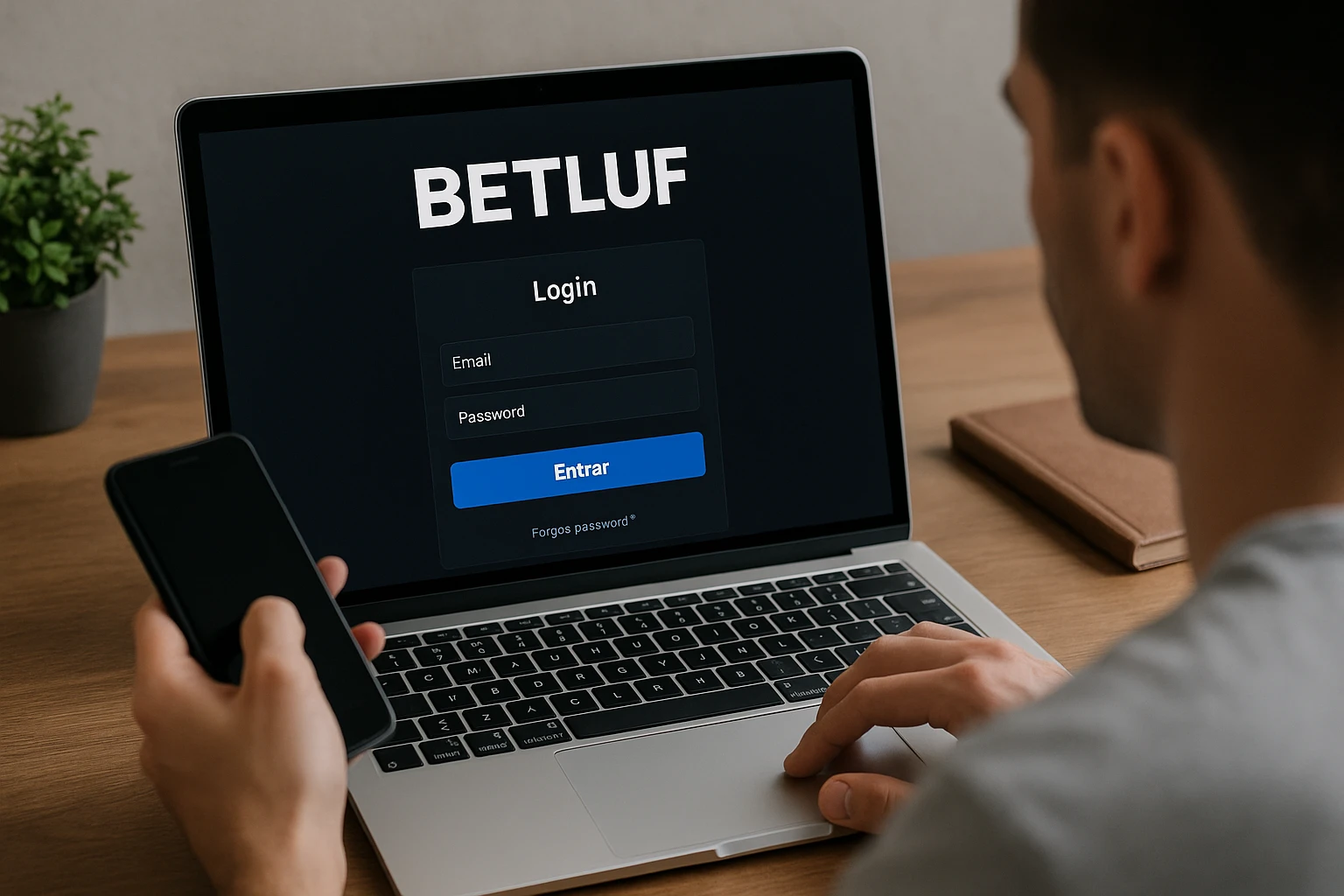 Criar uma nova Conta no plataforma BETLUF